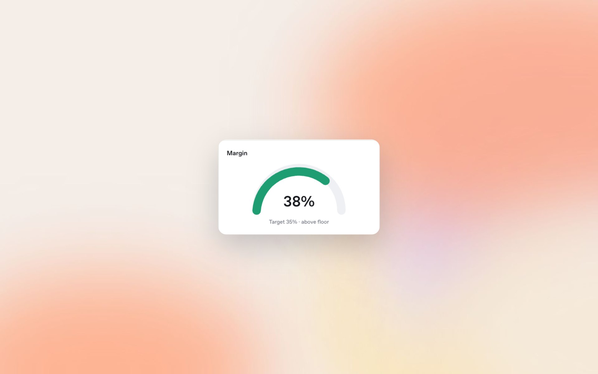 Close-up: Quote margin (sample data)